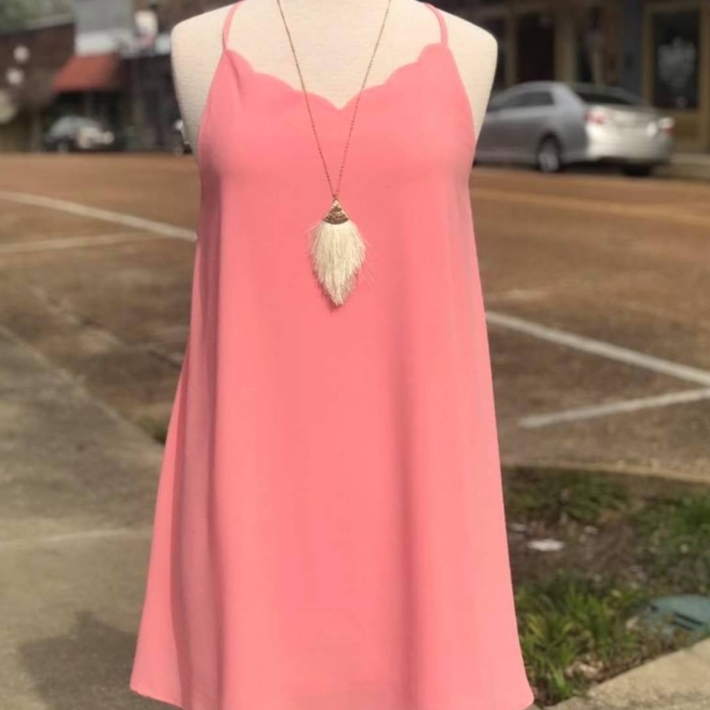 Pink Strapless Dress